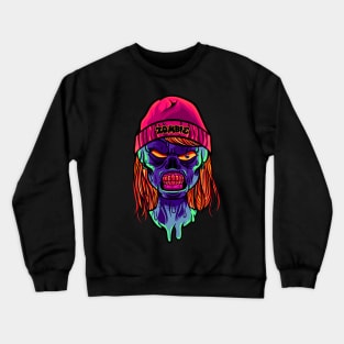 Zombie T-shirt for Horror Fans and Halloween Crewneck Sweatshirt